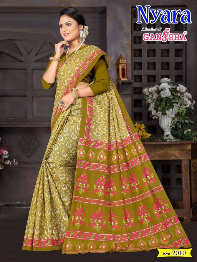 Nayra Vol 2 By Ganesha Daily Wear Cotton Printed Saree Wholesale Price In Surat
